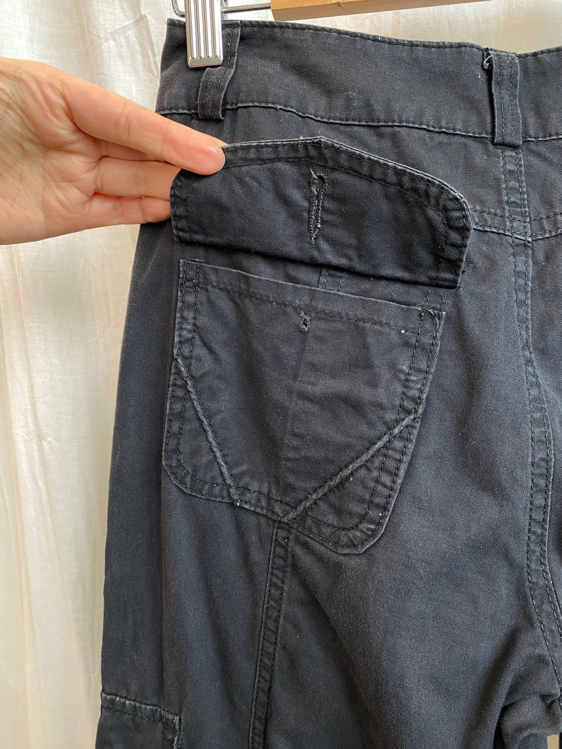 블랙 코튼 카코팬츠(25) 상품이미지6