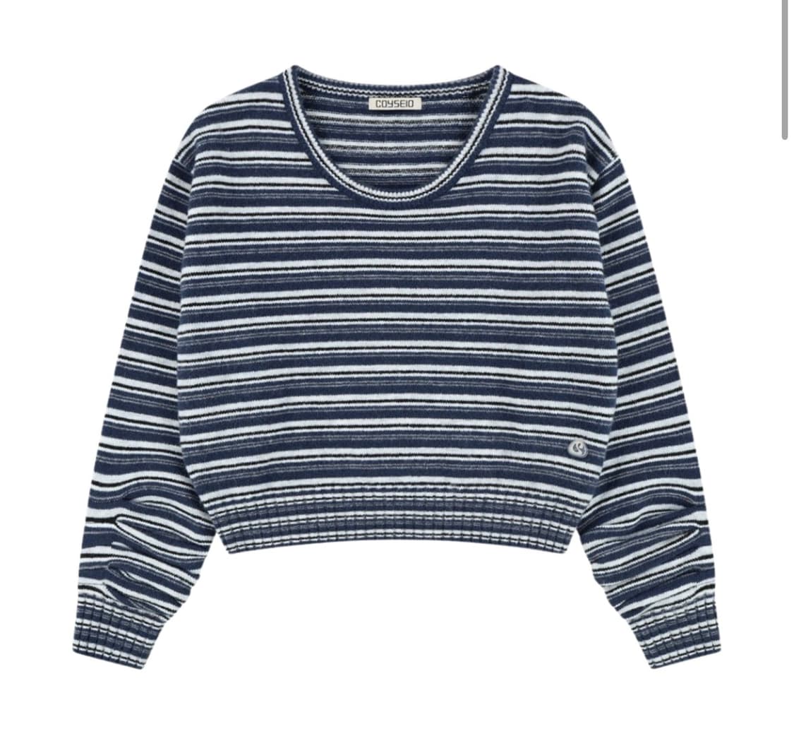 코이세이오 코이 스트라이프 니트 네이비 상품이미지1