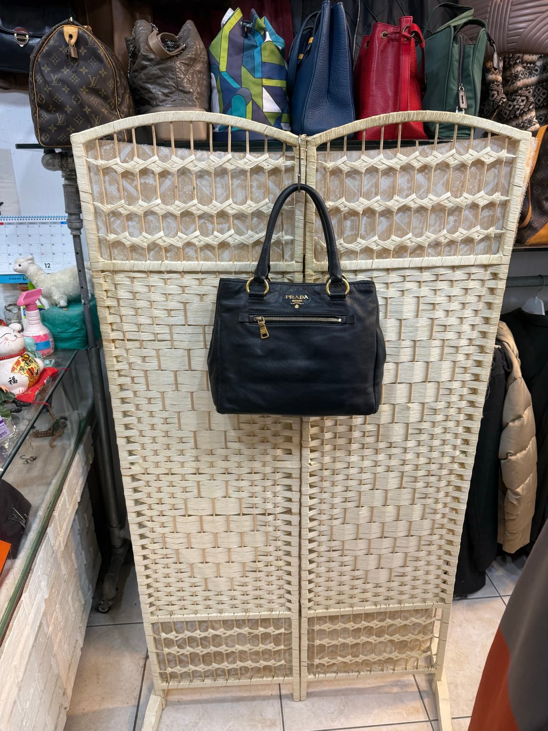 정품 프라다 레더 토트백 팝니다 상품이미지1