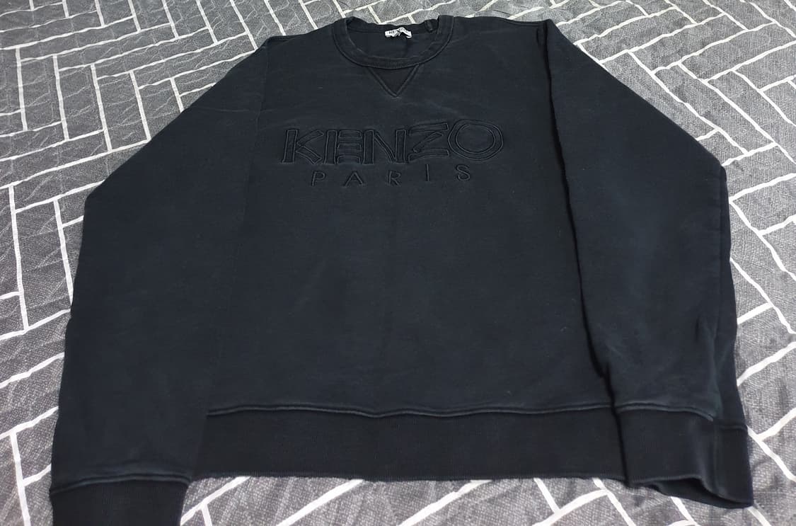 겐조 레터링 로고 맨투맨 블랙 (S) 상품이미지1