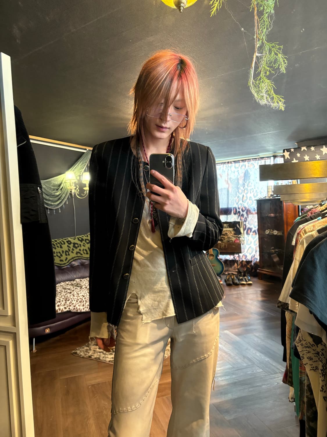 Pinstripe Orbit Blazer 상품이미지9