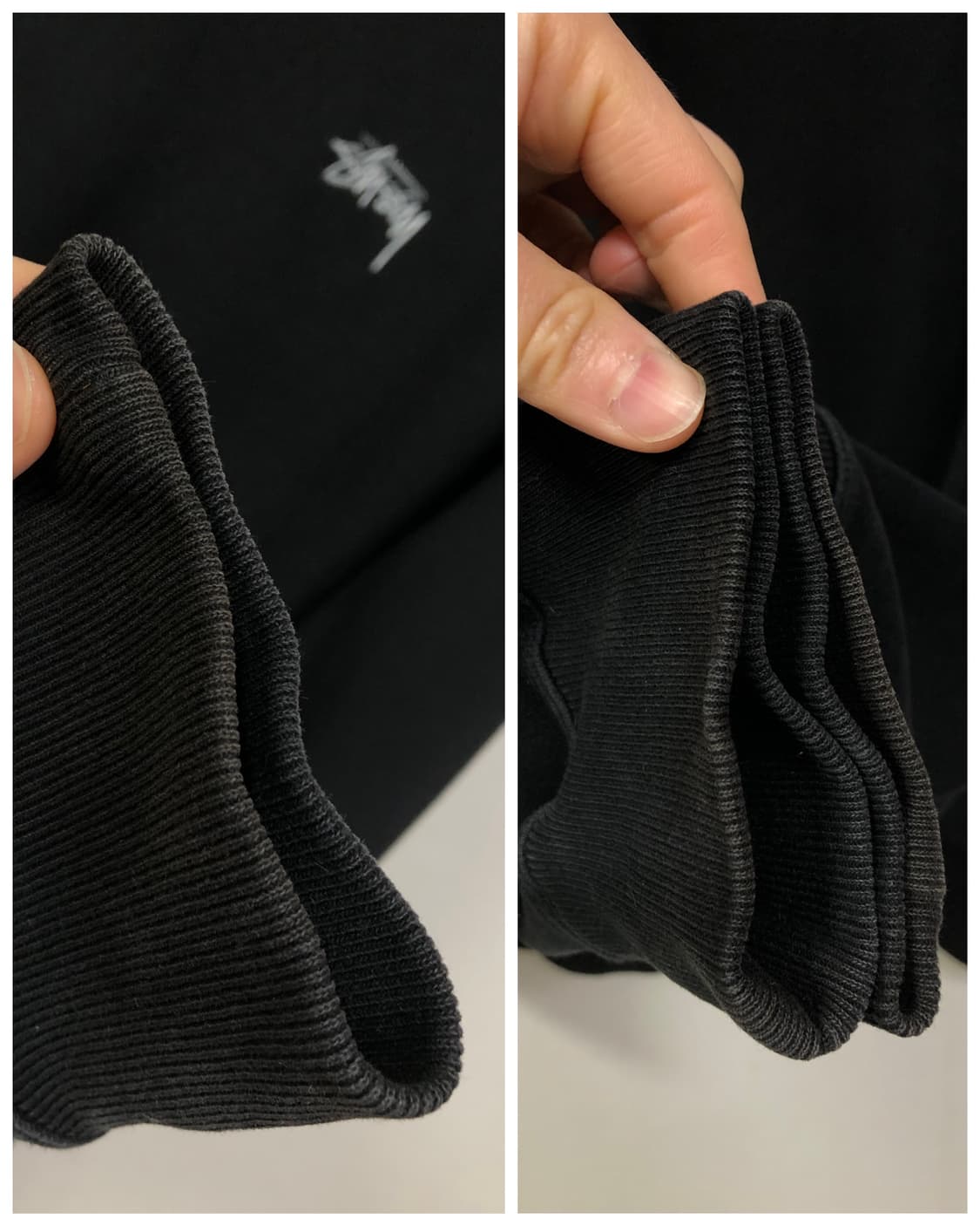 스투시 세미오버핏 기모 맨투맨 M _ 블랙 상품이미지9