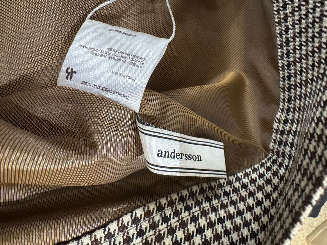 앤더슨벨 토마스 체크 스터드 자켓 상품이미지5