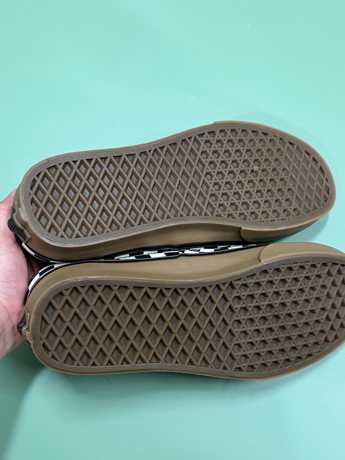 (265) 반스 어센틱 체커보드 화이트/블랙/검솔 상품이미지6