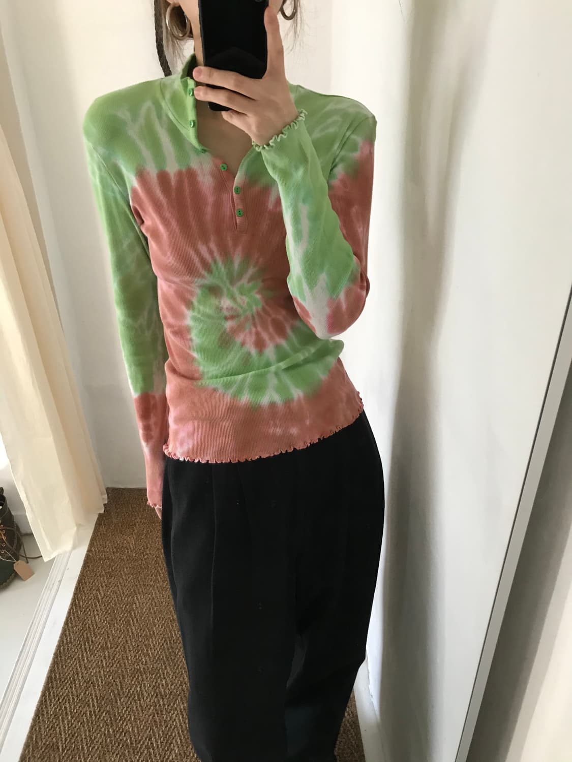 tie-dye high neck top 상품이미지2