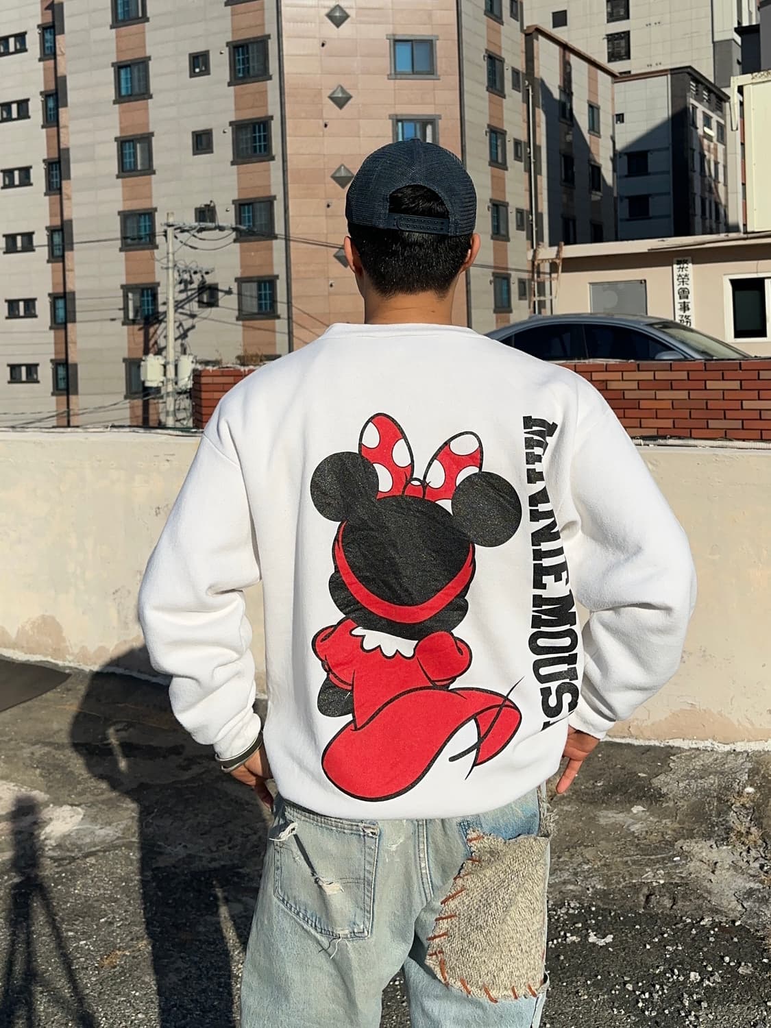 90’s Disney Mickey front/back sweatshirt 상품이미지2