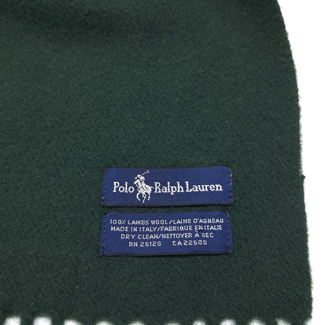 MX387 폴로 이태리판 램스울 포니자수 그린 머플러 목도리 상품이미지6