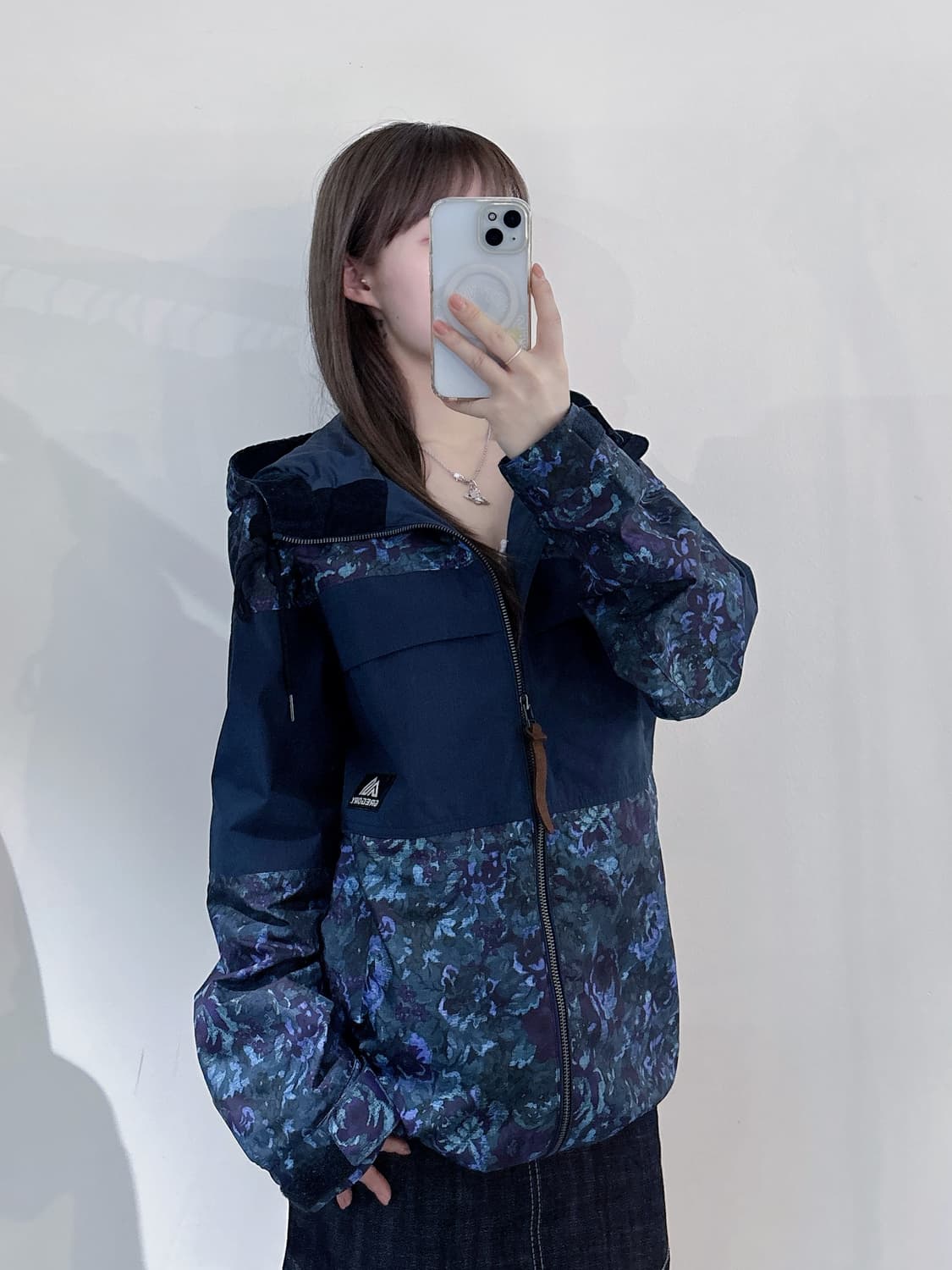 그레고리 패턴 후드 바람막이 상품이미지2