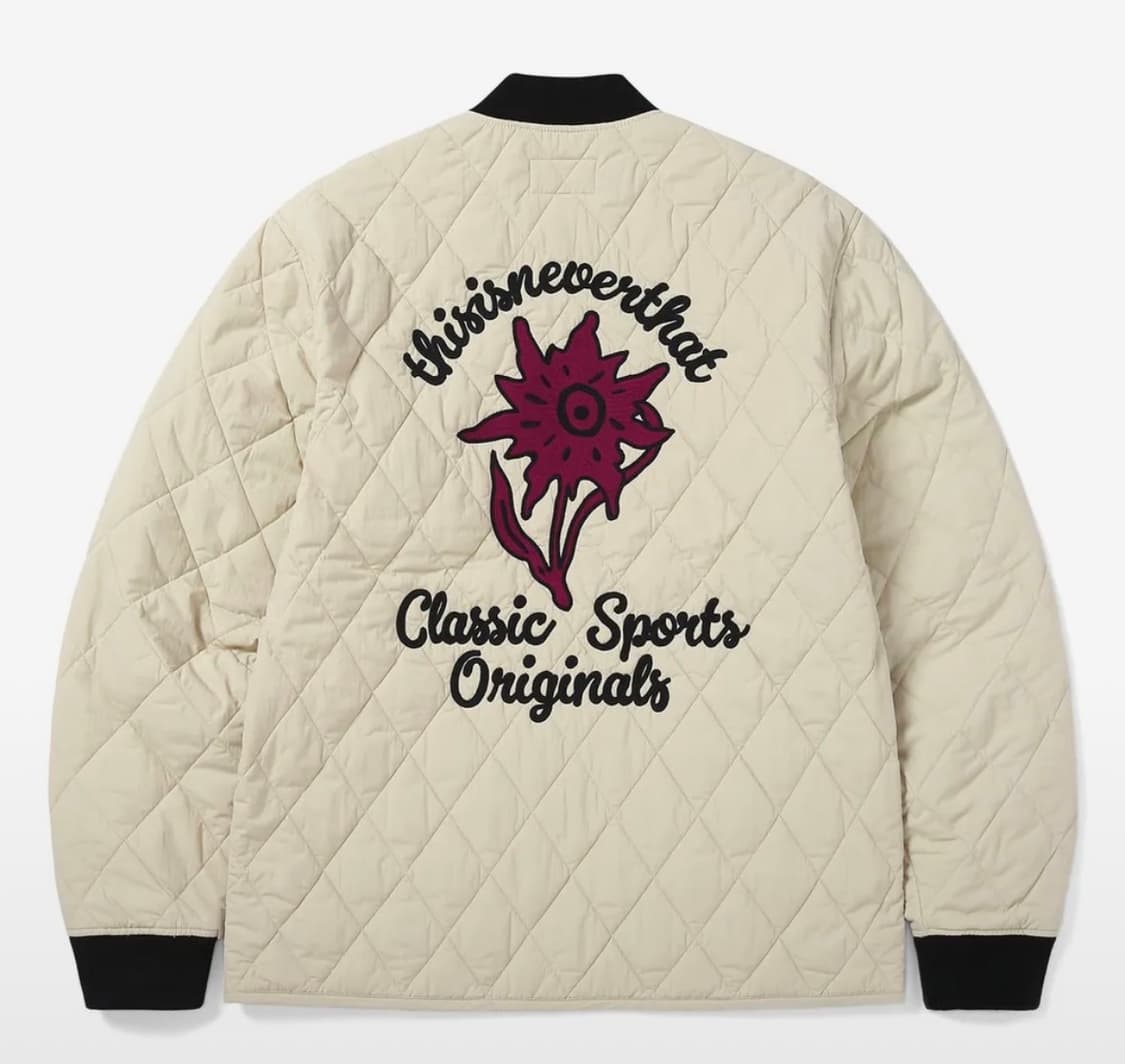 Edelweiss Quilted Jacket Stone 상품이미지1