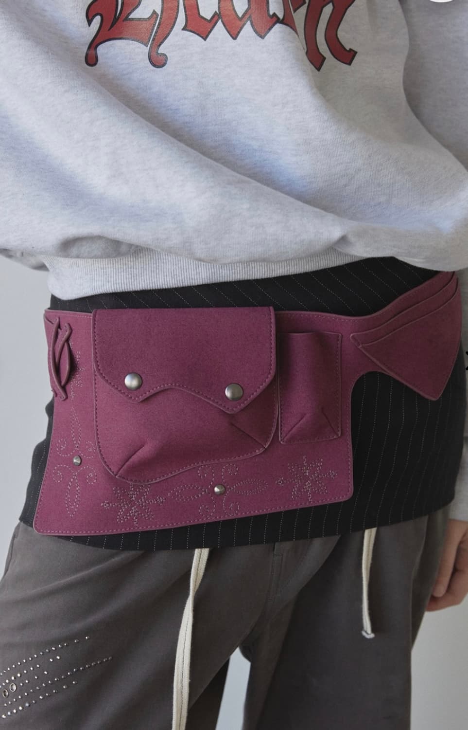 스컬프터 웨스턴 벨트 백 블랙 상품이미지2