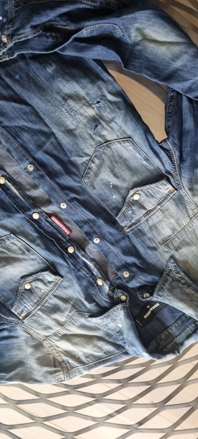 DSQUARED2 디스트로이드 데님 셔츠 (정품) 상품이미지5