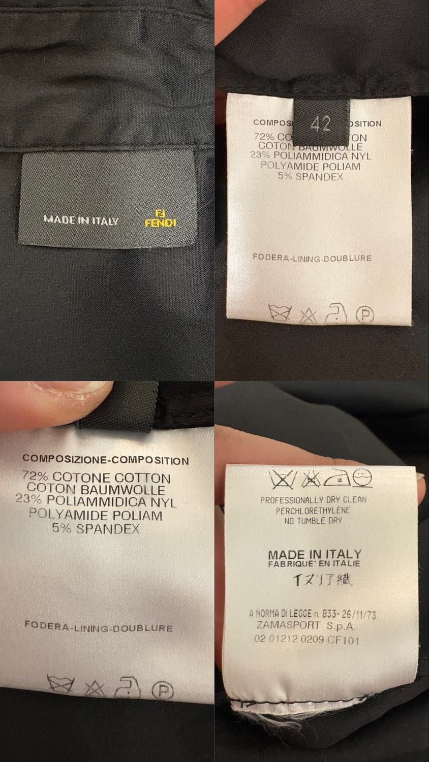 펜디 히든 버튼 드레스 셔츠 상품이미지8