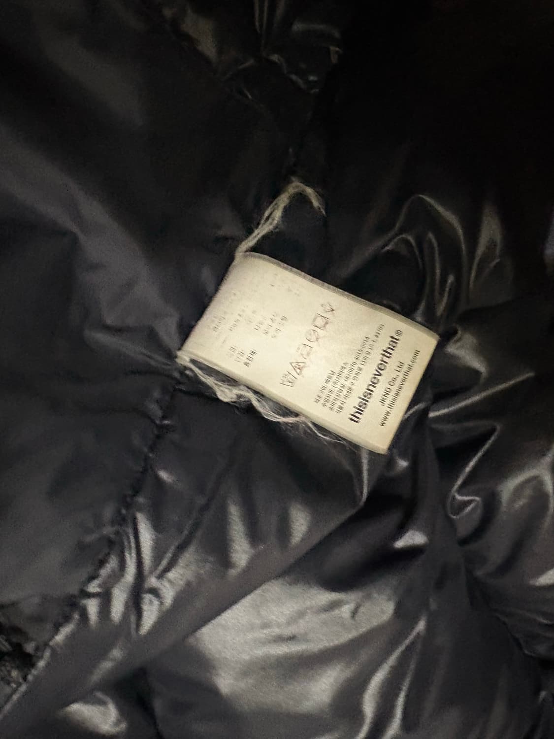 디스이즈네버댓 숏패딩 PERTEX S 퍼텍스 블랙 상품이미지4