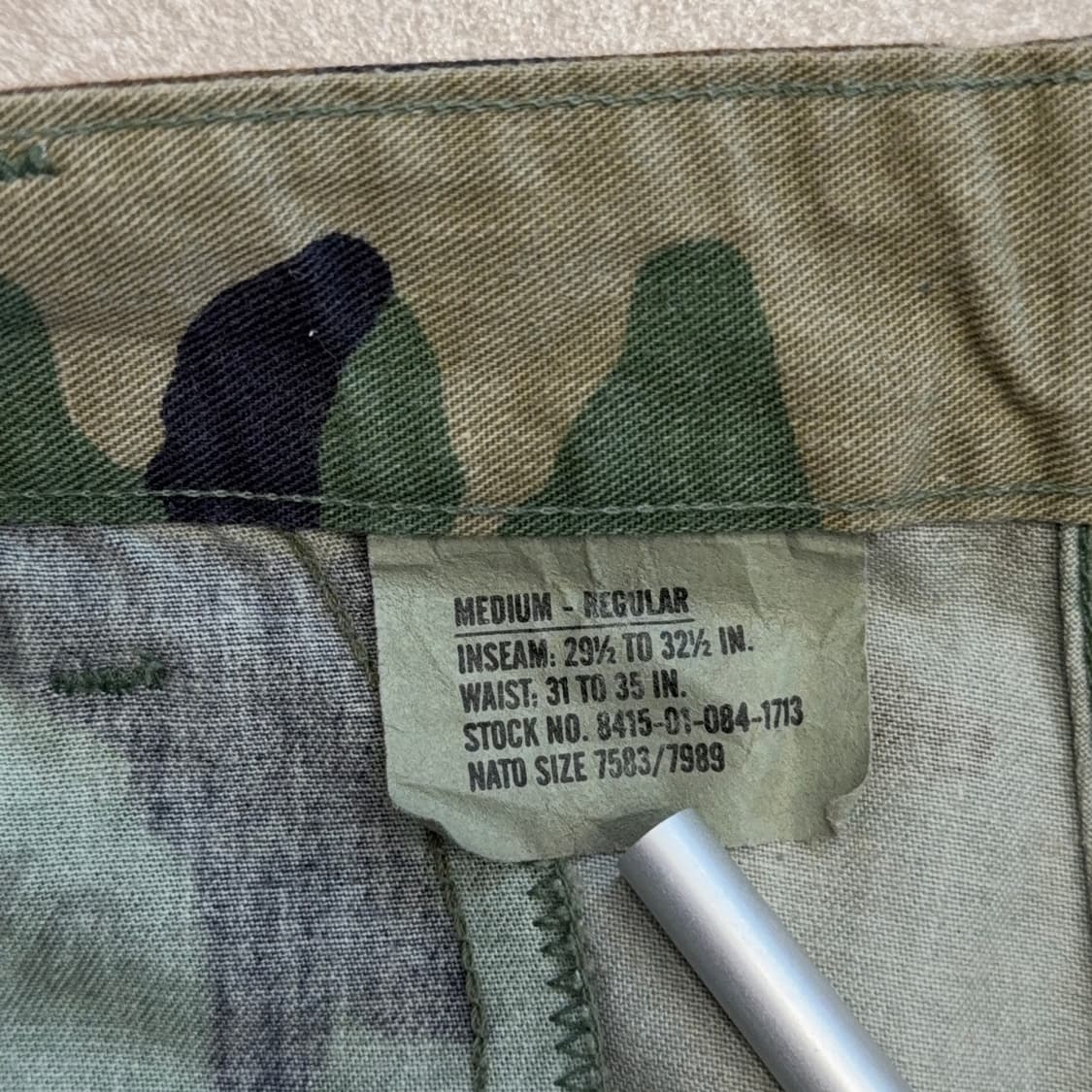 90s 미군 우드랜드 BDU 팬츠 M-R 상품이미지3