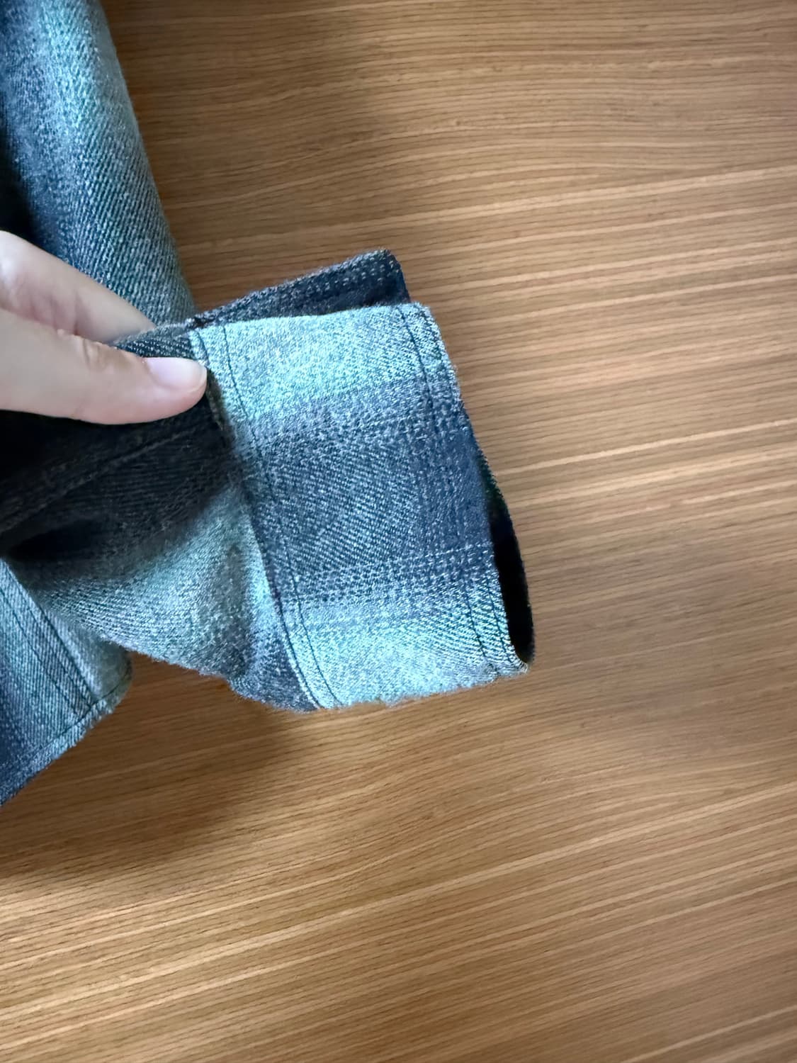 htae 그린 체크 셔츠 2, M 상품이미지4