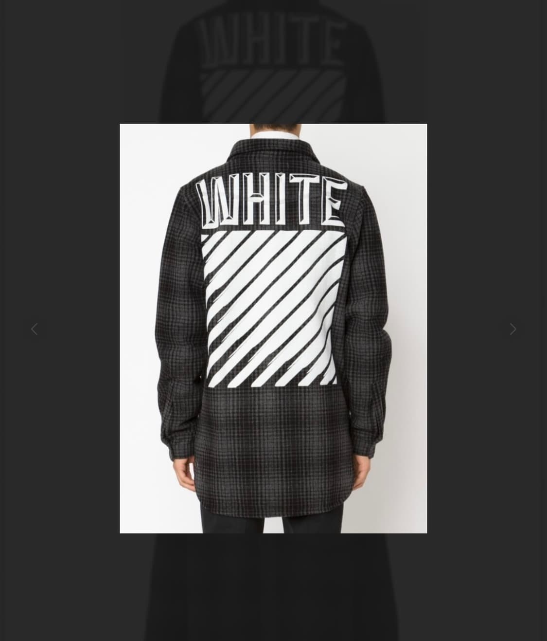 오프화이트 플란넬 타탄 버질아블로 자켓 (L / 105사이즈) 상품이미지1