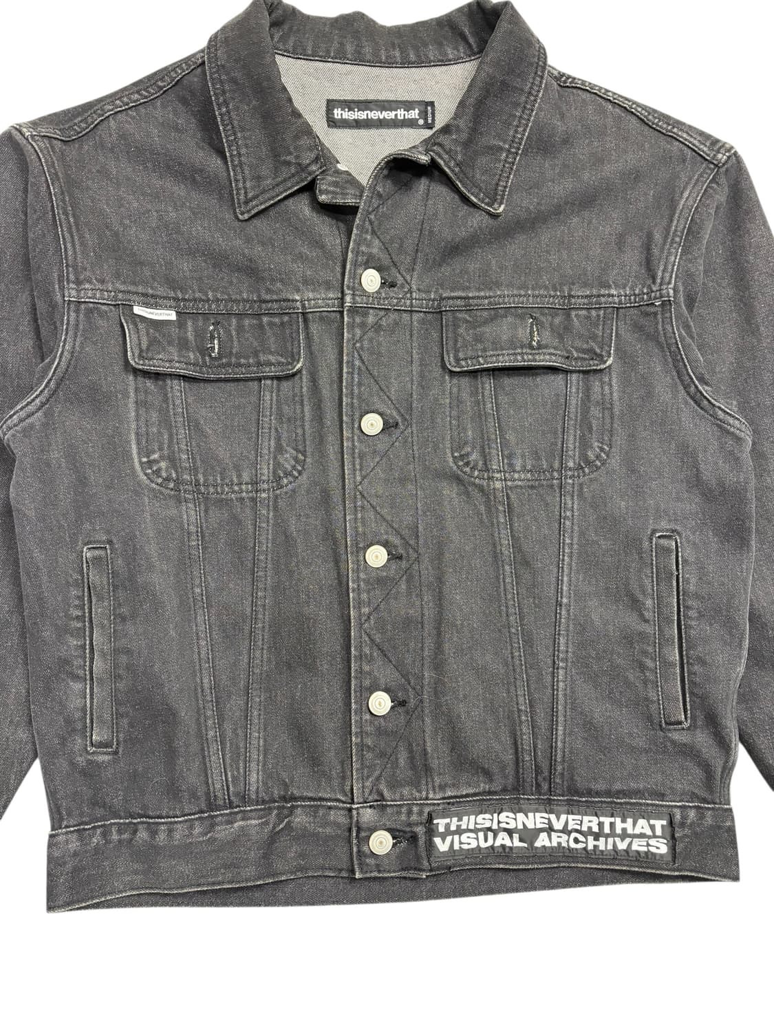 디스이즈네버댓 데님 자켓 블랙 상품이미지6