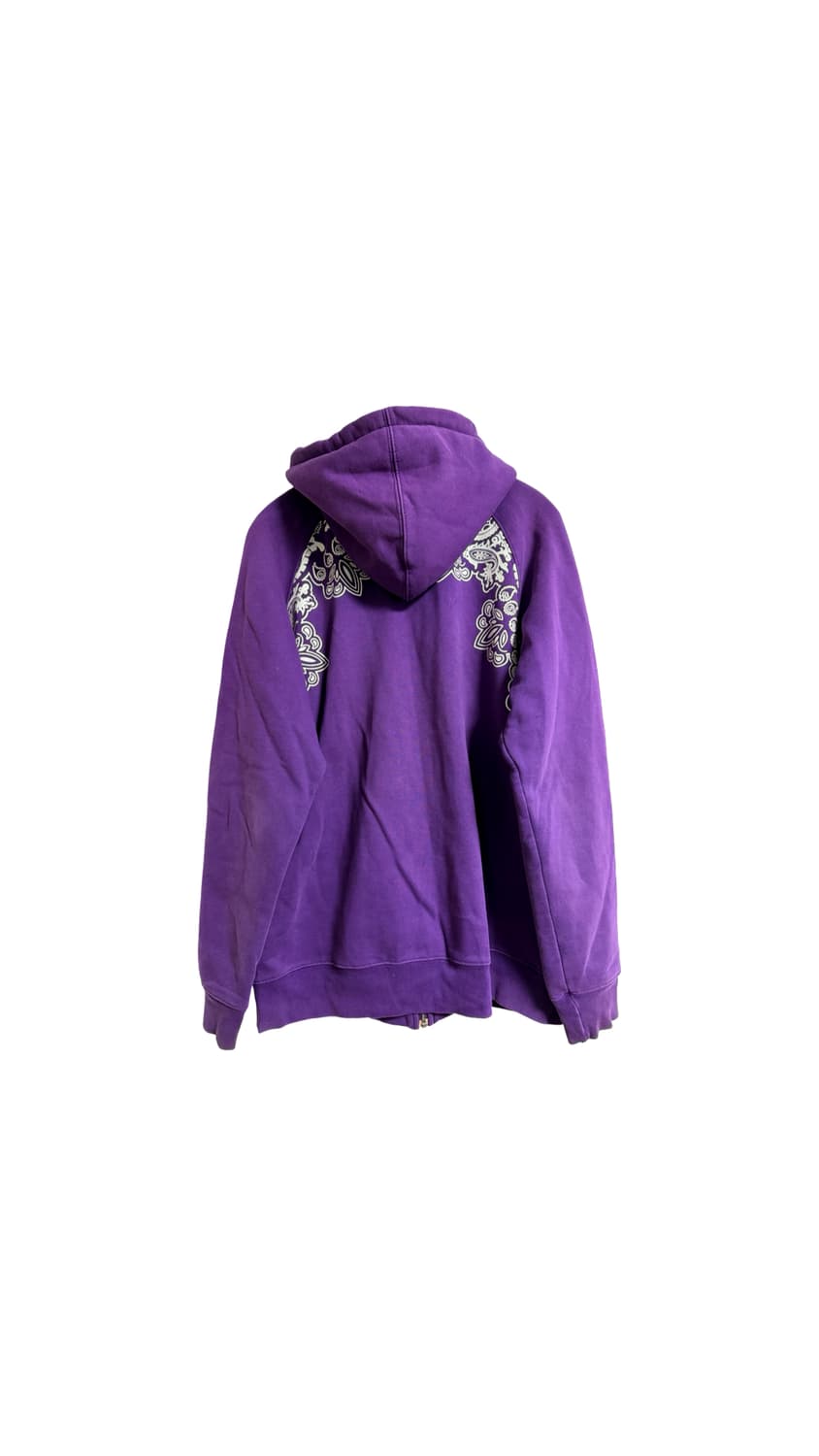 스투시 페이즐리 퍼플 후드 집업 상품이미지2