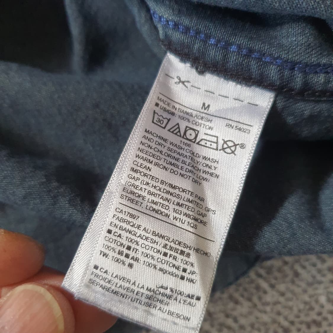 GAP데님 셔츠 no.66 상품이미지6