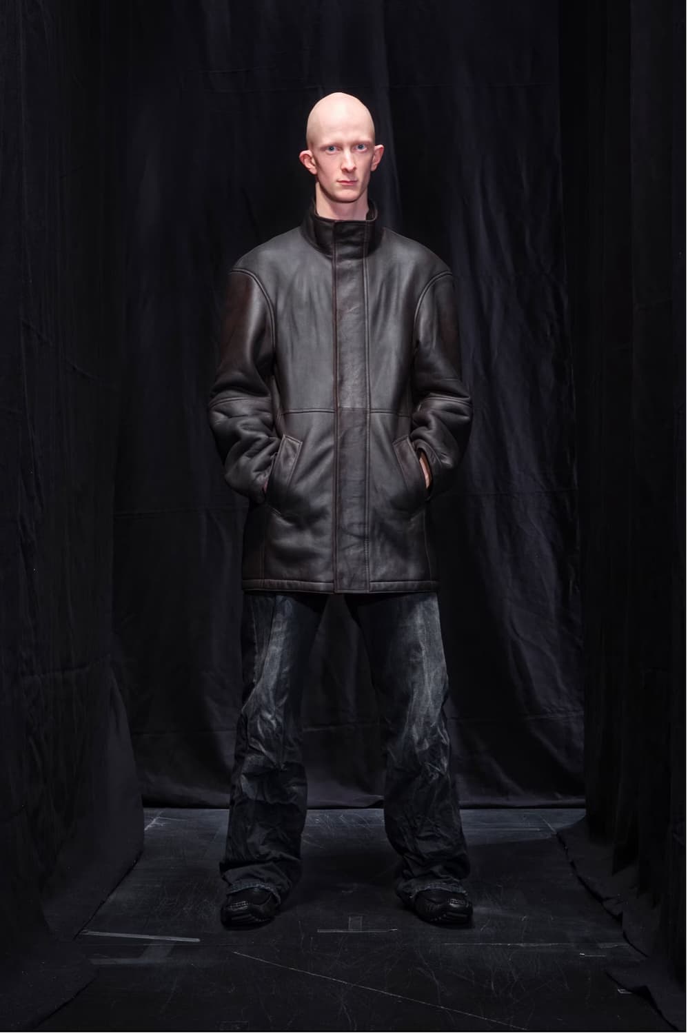 Balenciaga Trench Leather coat 상품이미지7
