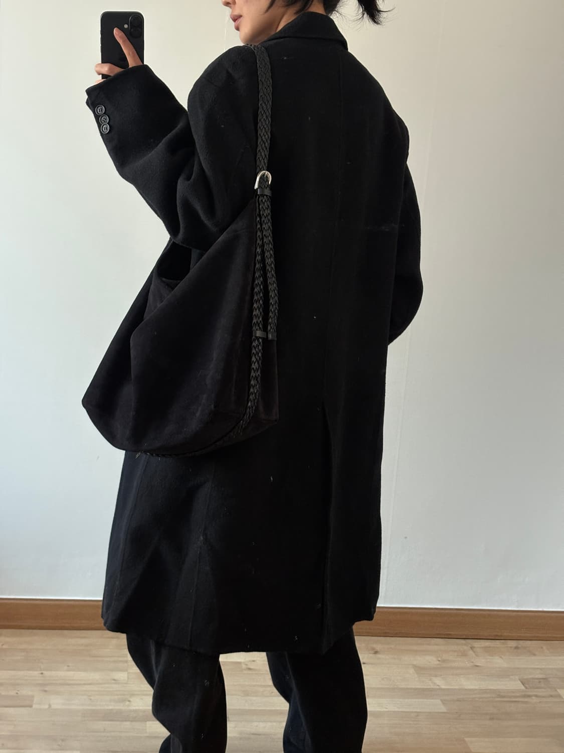 핸드메이드 울100% 코트 상품이미지2