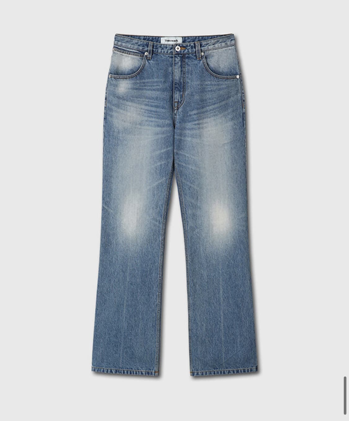 토니웩 플레어 레그 데님 팬츠 워시드 블루 M(30) 상품이미지1