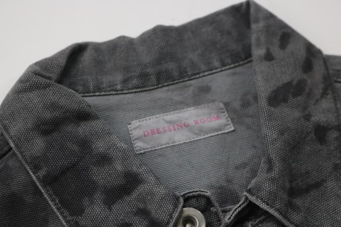 드레싱룸(DRESSING ROOM) 빈티지 워싱 블랙 데님 자켓 상품이미지5