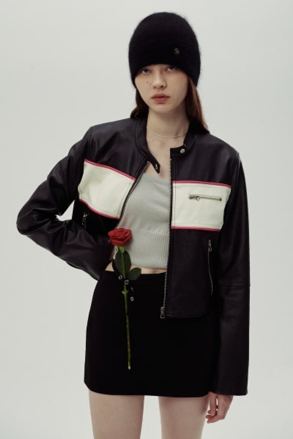 시눈 바이커 가죽 자켓 상품이미지1