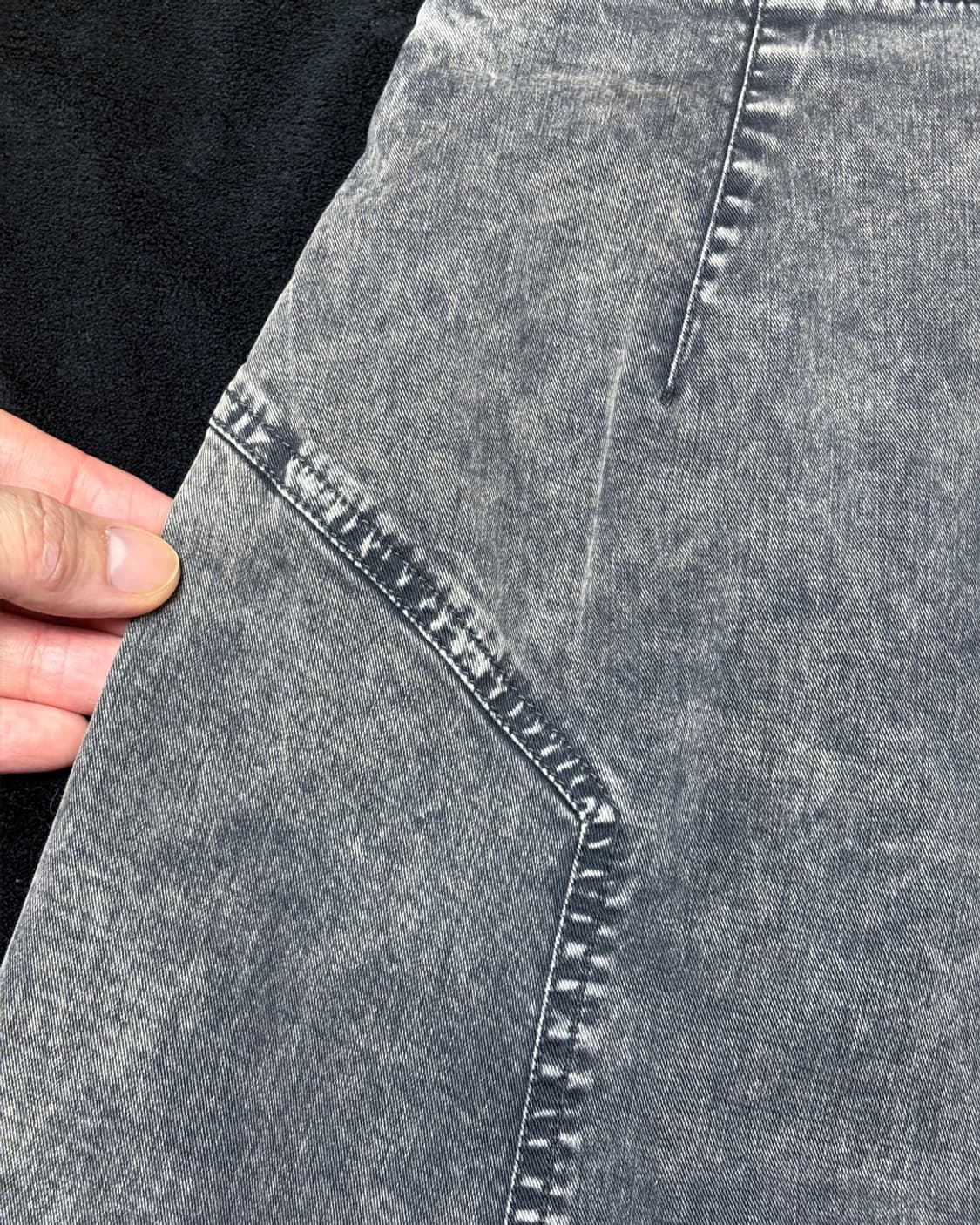 일본빈티지 스톤 데님 롱스커트 상품이미지5