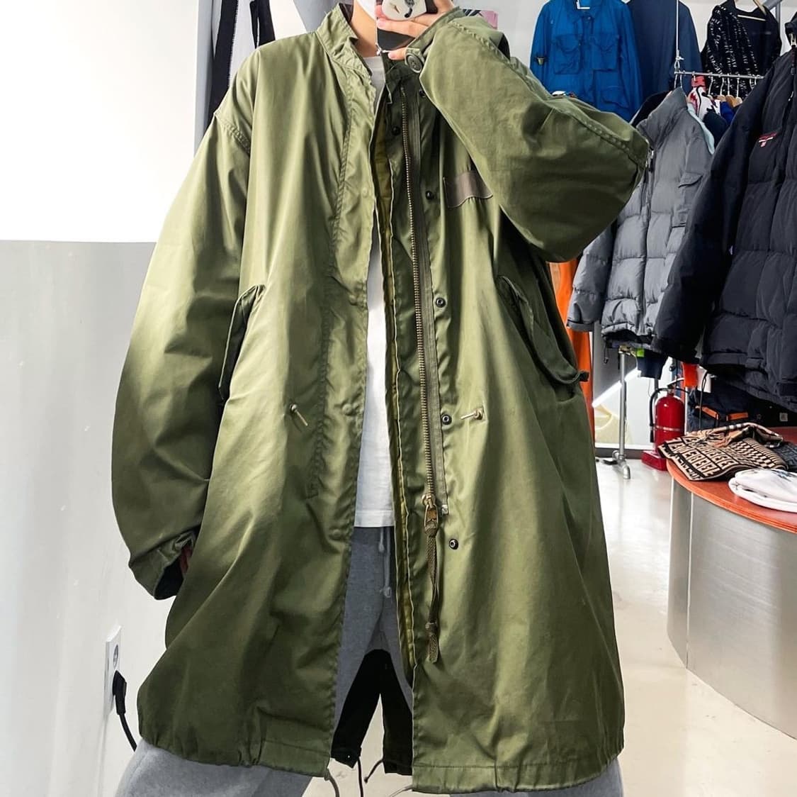 US Army M-1965 오리지널 피쉬테일 개파카 상품이미지2