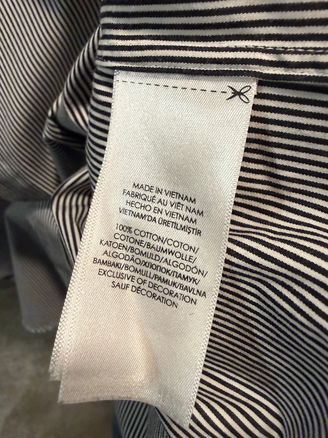 M 폴로 랄프로렌 POLO 클래식핏 스트라이프 셔츠 블랙 상품이미지6