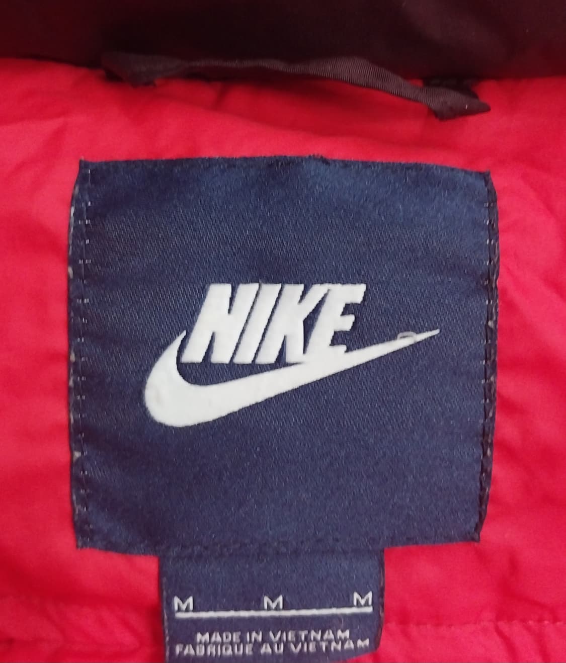 나이키 얼라이언스 버건디 롱 패딩 M (후드분리됨) 상품이미지5