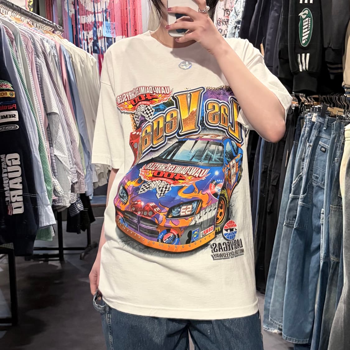 [IM] NASCAR 레이싱 그래픽 화이트 반팔티 상품이미지6