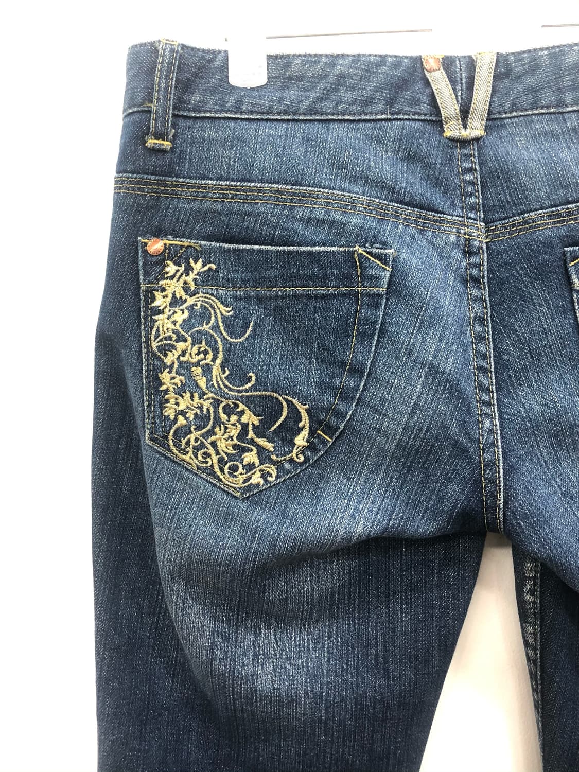 embroidery glitter lowrise denim pants 상품이미지5