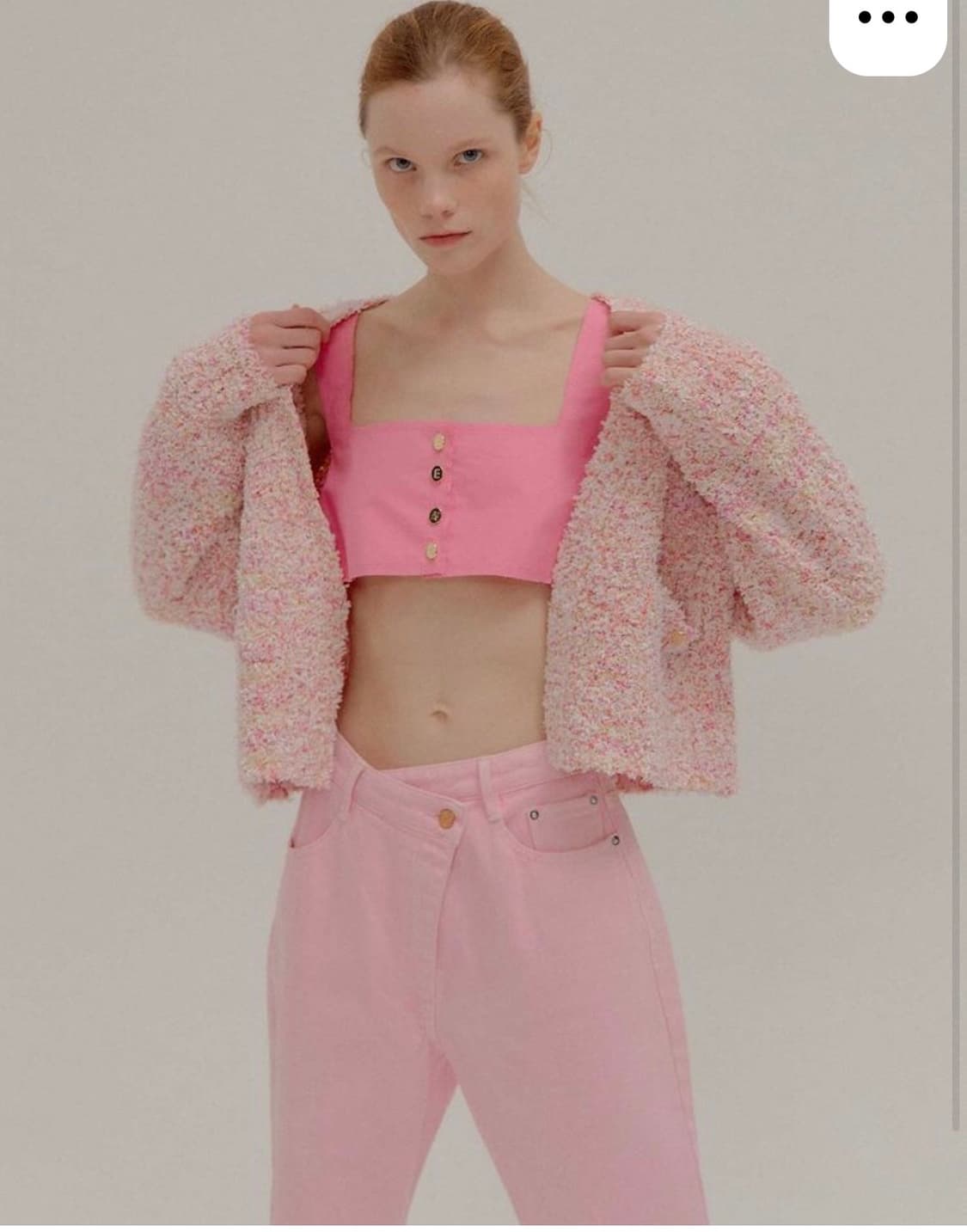 EENK 잉크 포비 숏 니티드 가디건 멀티 상품이미지2