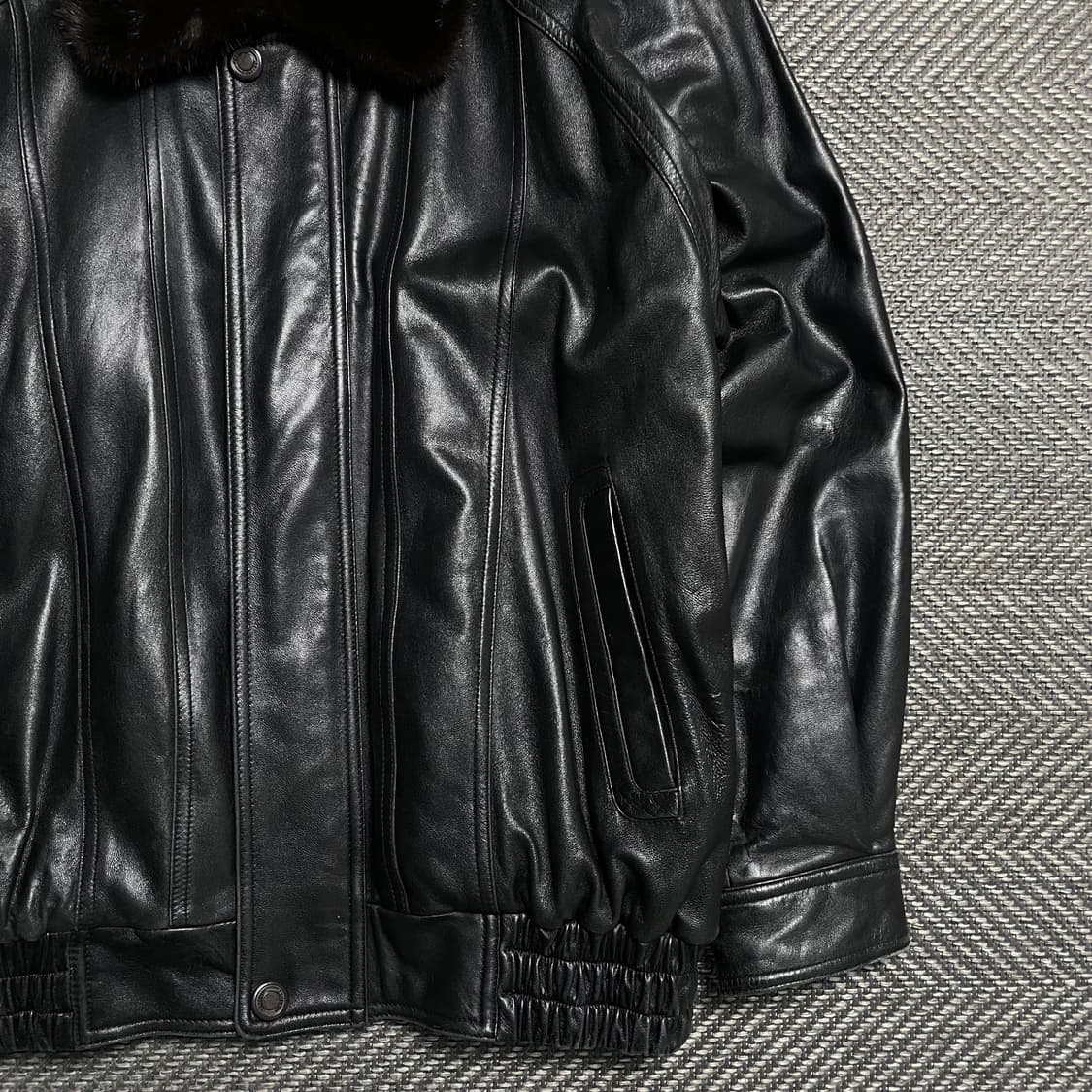 Arpeggio 아카이브 램스킨 퍼 무스탕 가죽자켓o 5256 상품이미지2