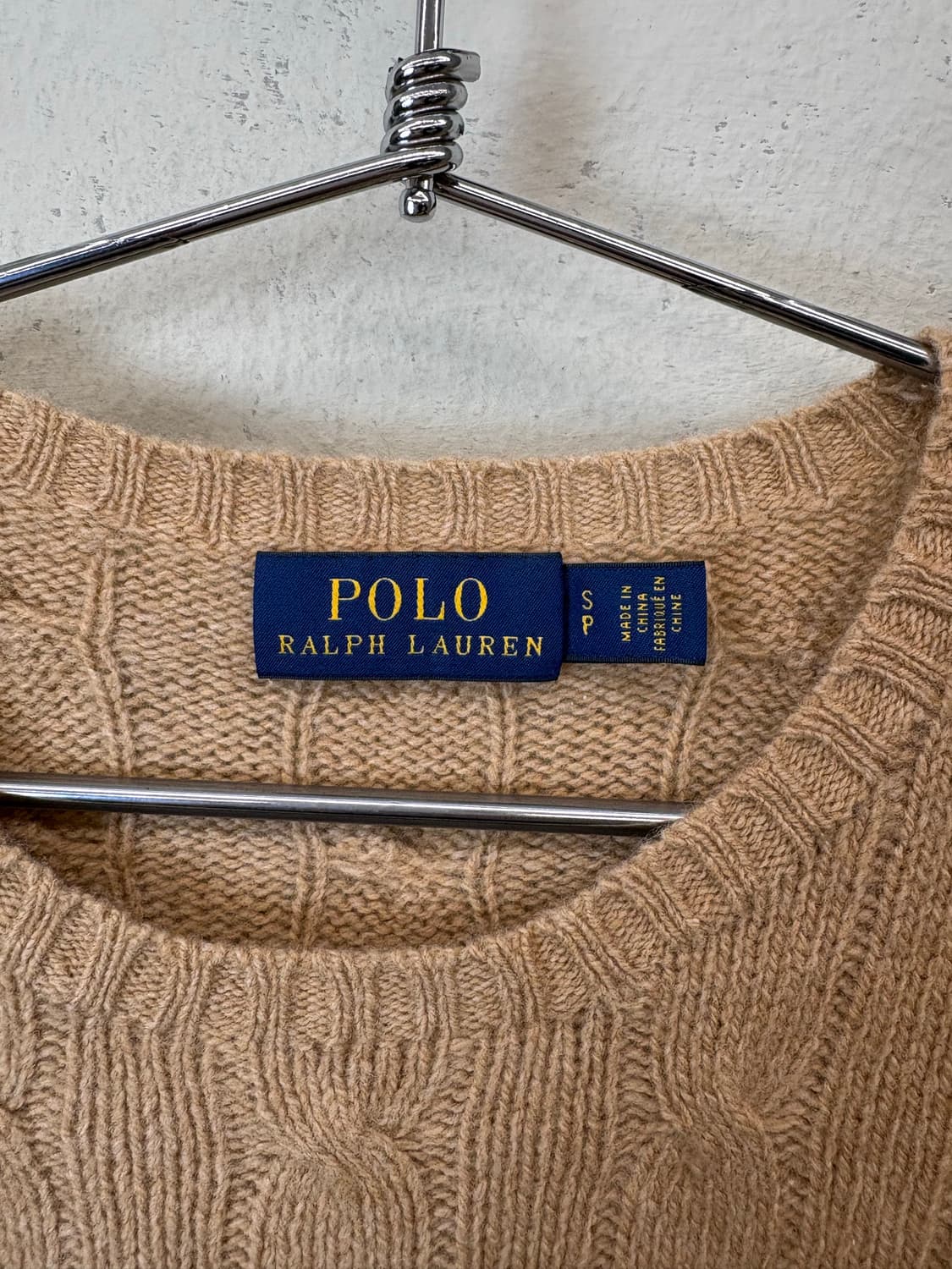 폴로랄프로렌 캐시미어 블렌드 울 니트 베이지 상품이미지5