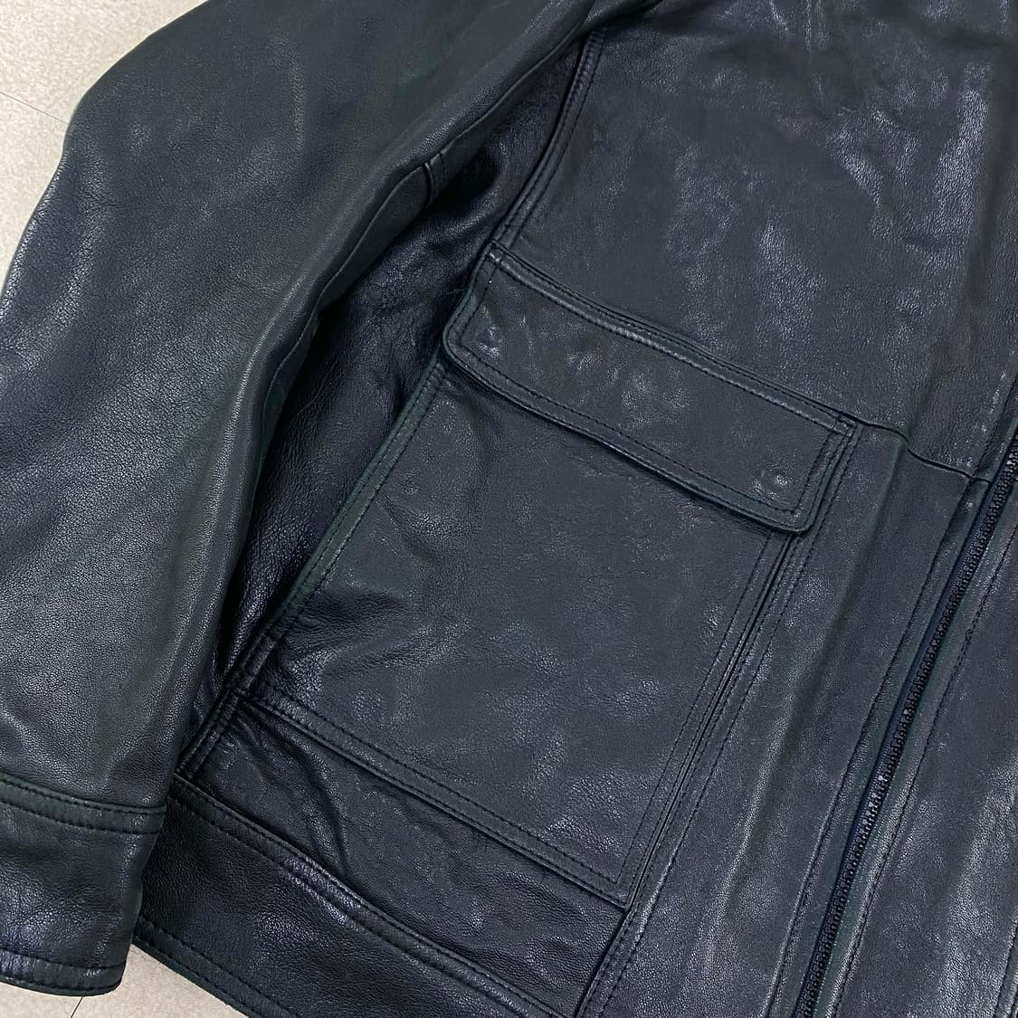 긱테일러 램스킨 신슐레이트 리얼 레더 자켓 (105) 상품이미지4