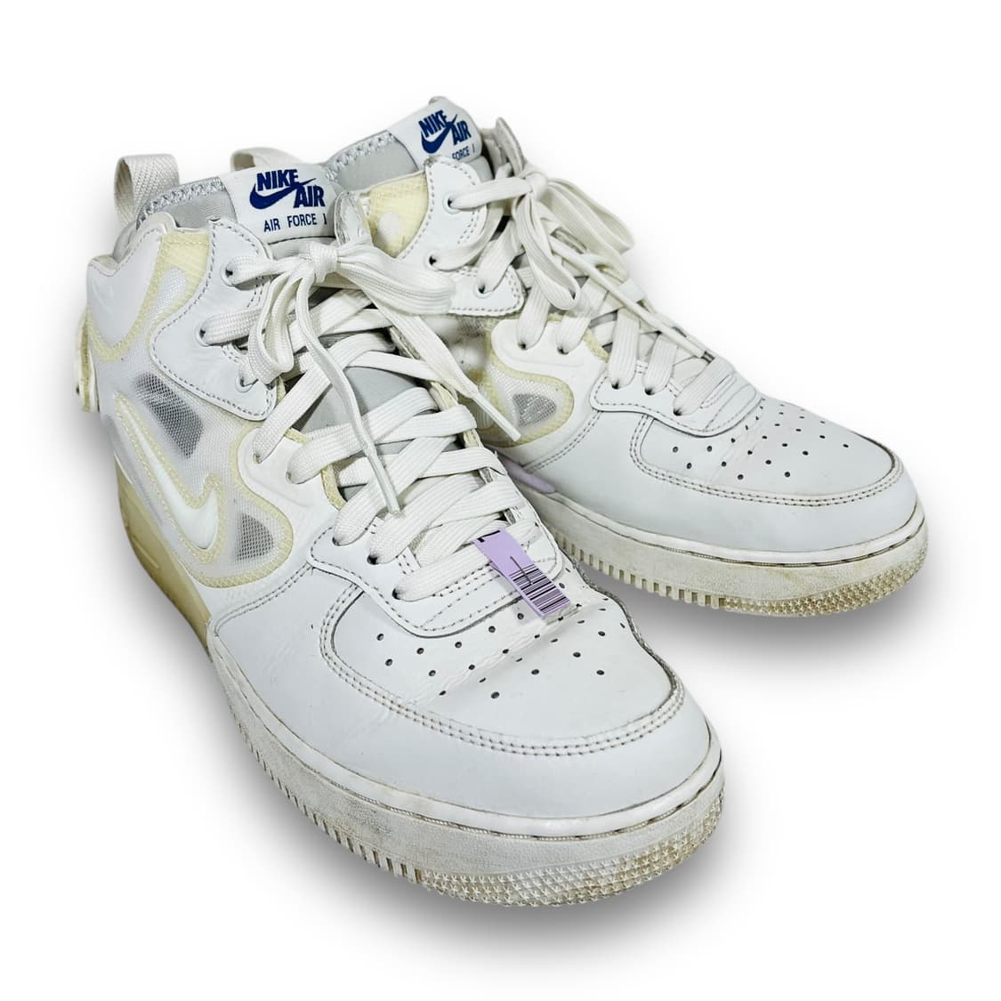 나이키 에어포스 1 미드 리액트 화이트 스니커즈 상품이미지4