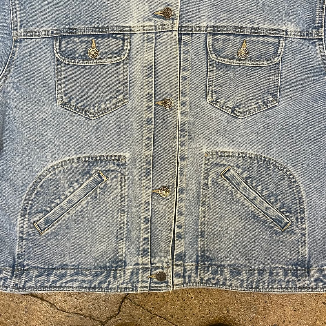 레어 90s 빈티지 USA 체로키 연청 트러커 데님자켓 청자켓 상품이미지4