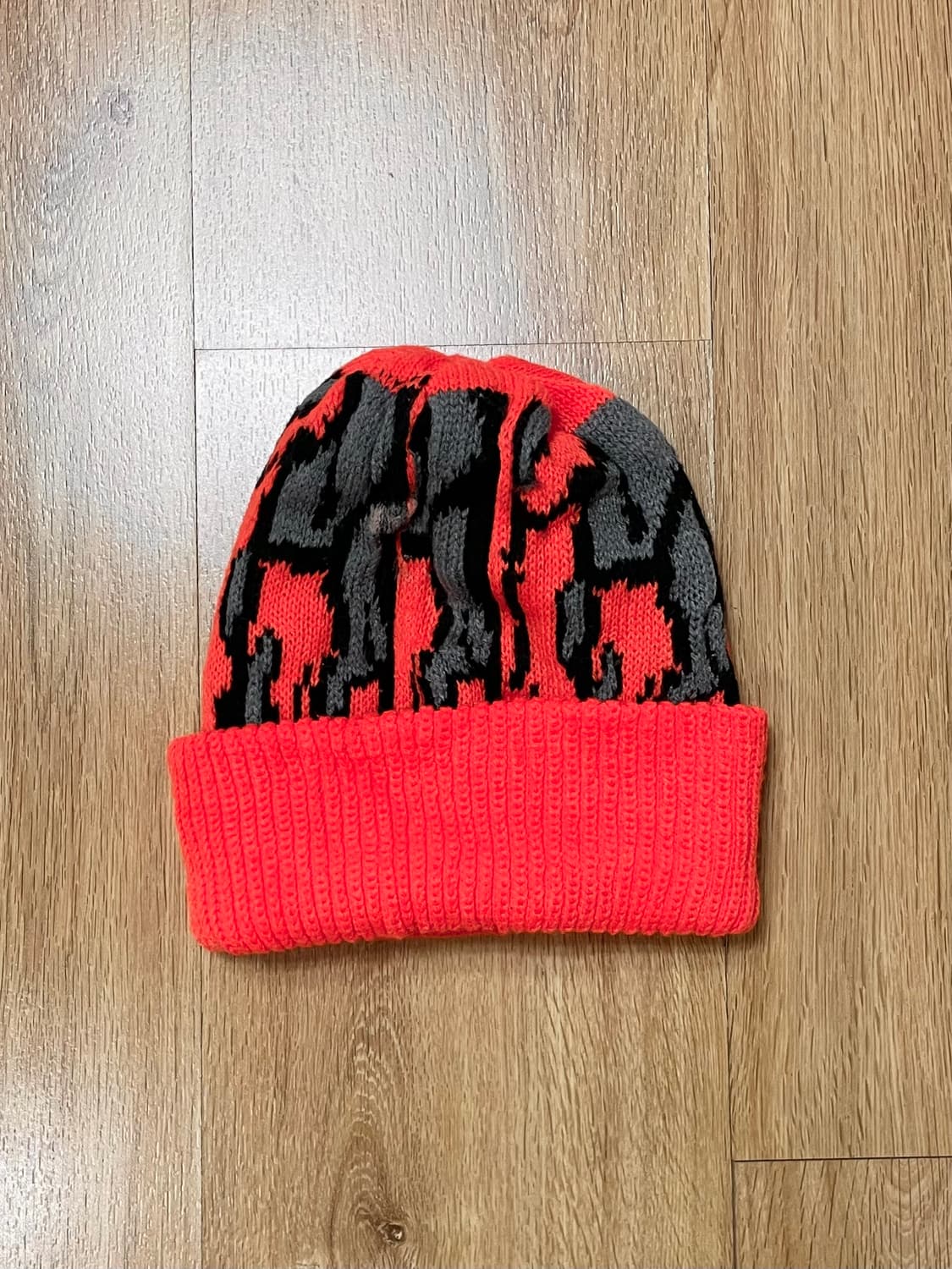 택포) 빈티지 트레바크 패턴 니트 비니 상품이미지1