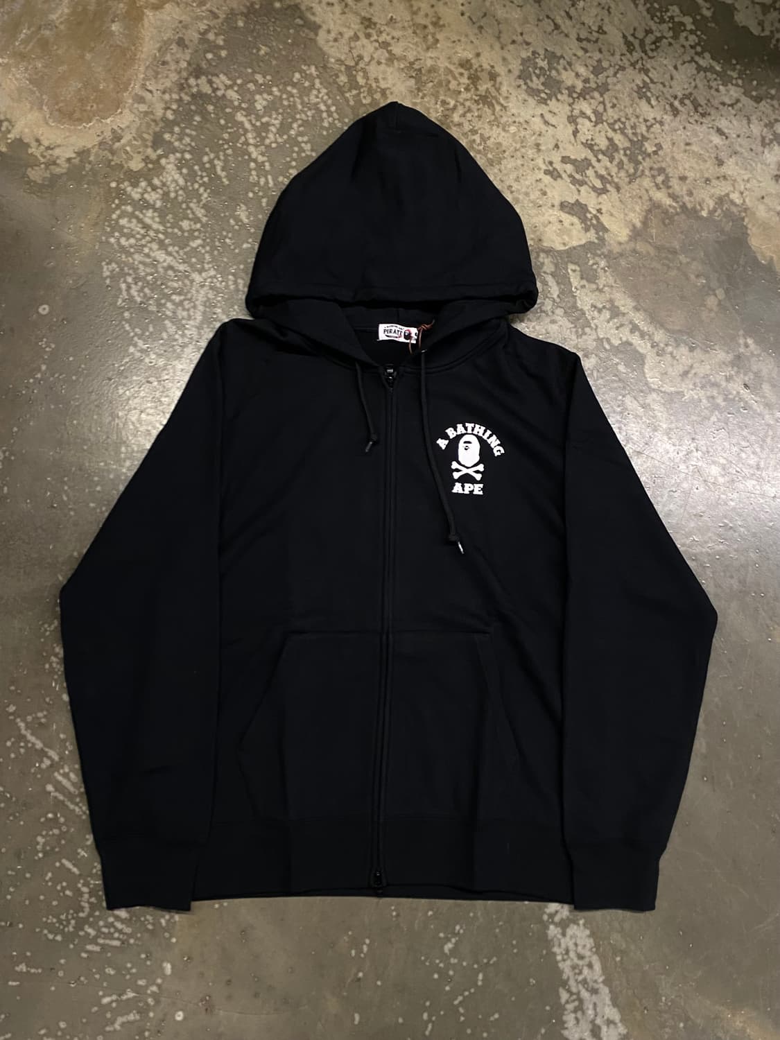 베이프 해적컬리지 후드집업 블랙 XL / 2XL 상품이미지4