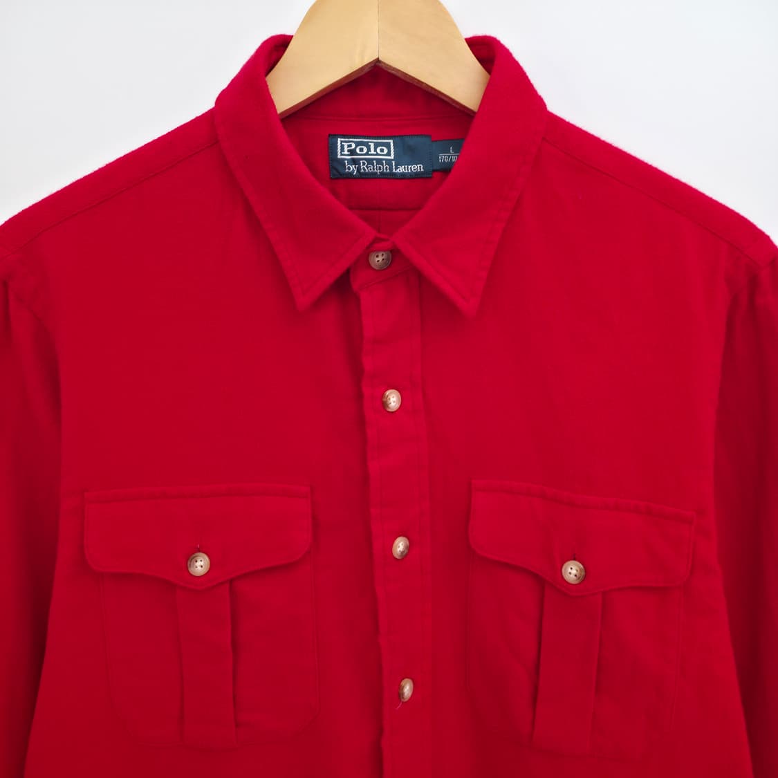 [L] 폴로 랄프로렌 코튼 레드 셔츠 상품이미지2