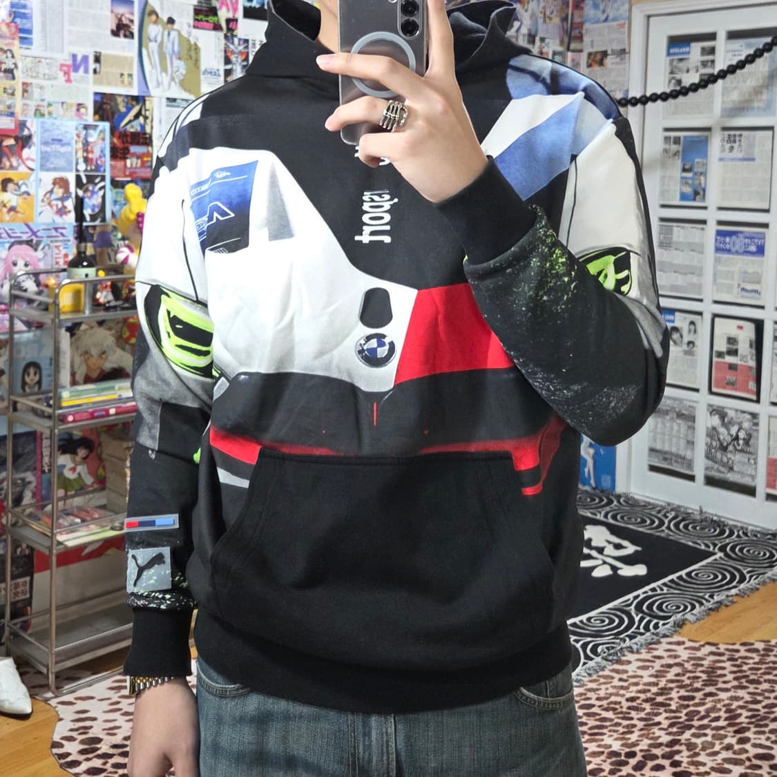 퓨마 BMW 레이싱 프린팅 후드티 상품이미지2