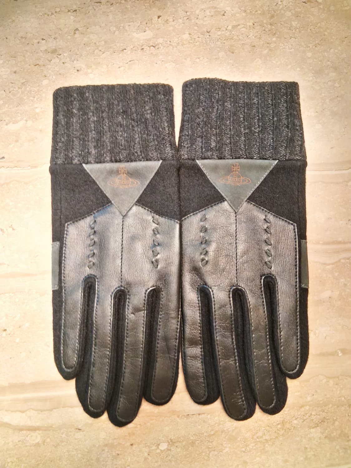 비비안웨스트우드 남성용 아웃핑거 콤비 장갑 (새상품) 상품이미지3