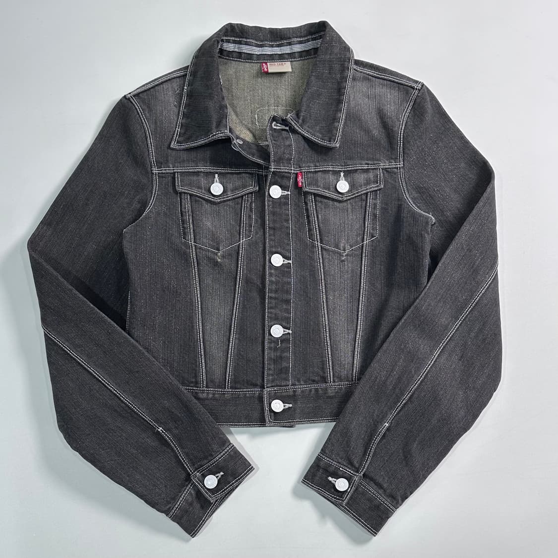 리바이스 우먼스 흑청 데님 자켓   상품이미지1