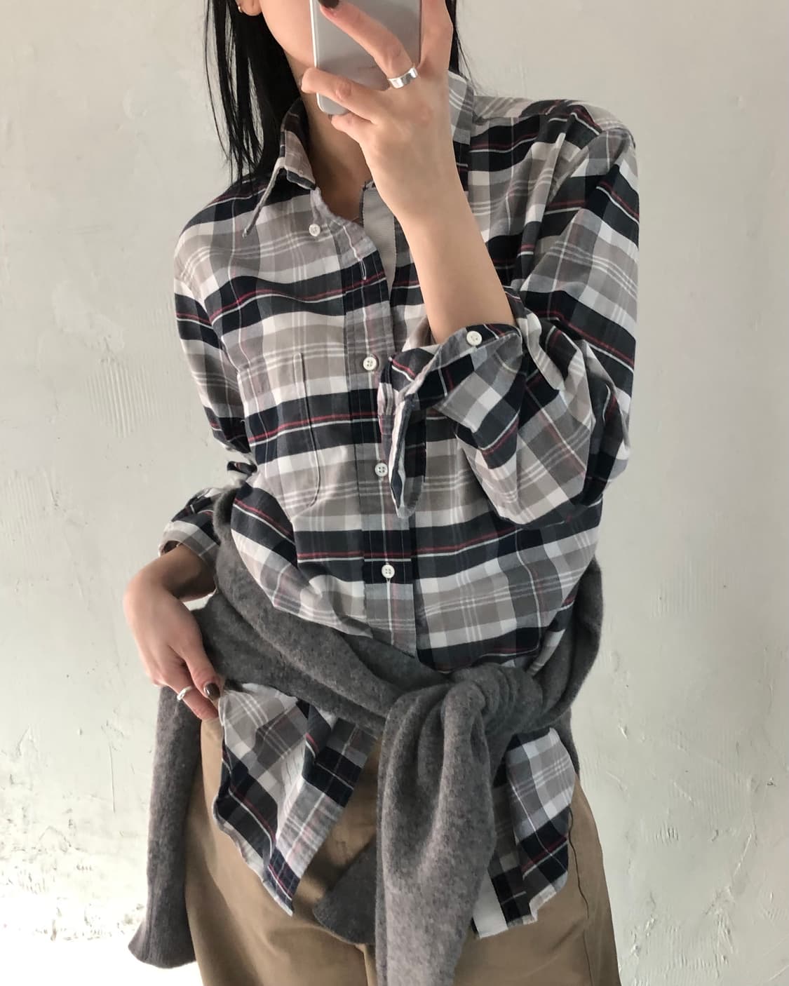 Thom Browne 톰브라운 옥스포드 체크 셔츠 made in U.S. 상품이미지1