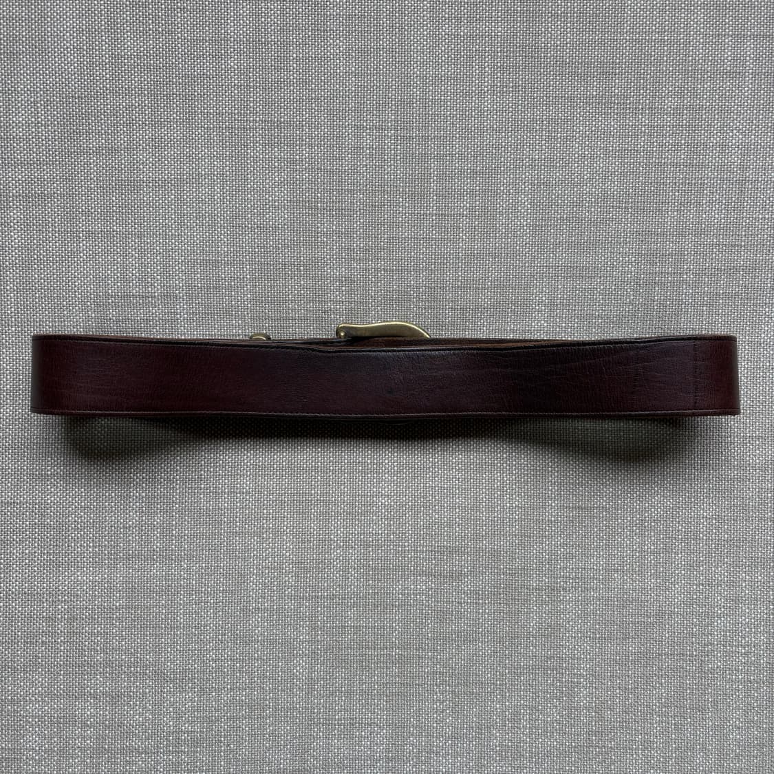 (31) 90s Italy MARCO 브라운레더 솔리드 브라스 버클 벨트 상품이미지4