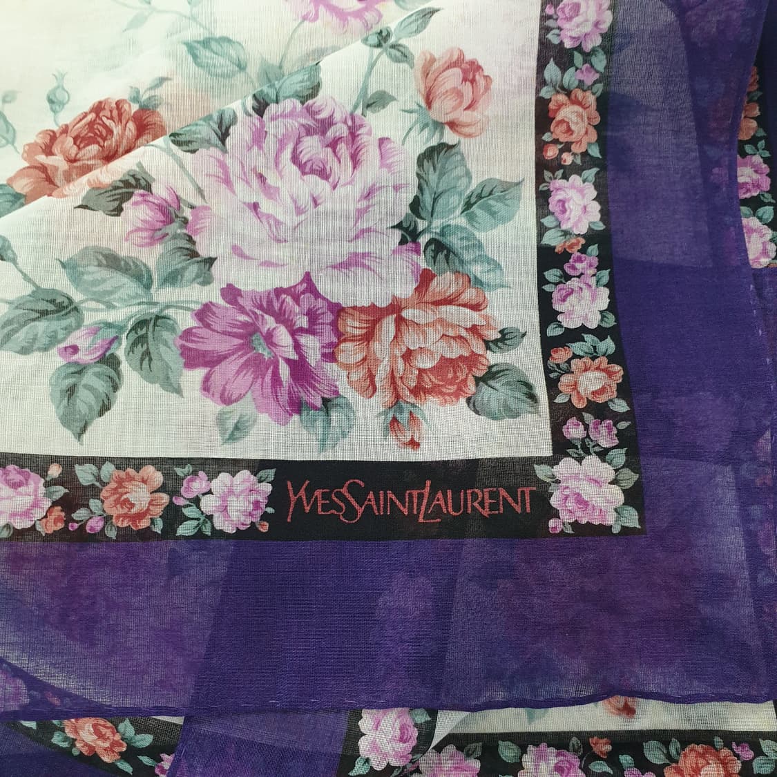 Yves Saint Laurent(입생로랑손수건) 플라워 손수건 스카프 상품이미지2
