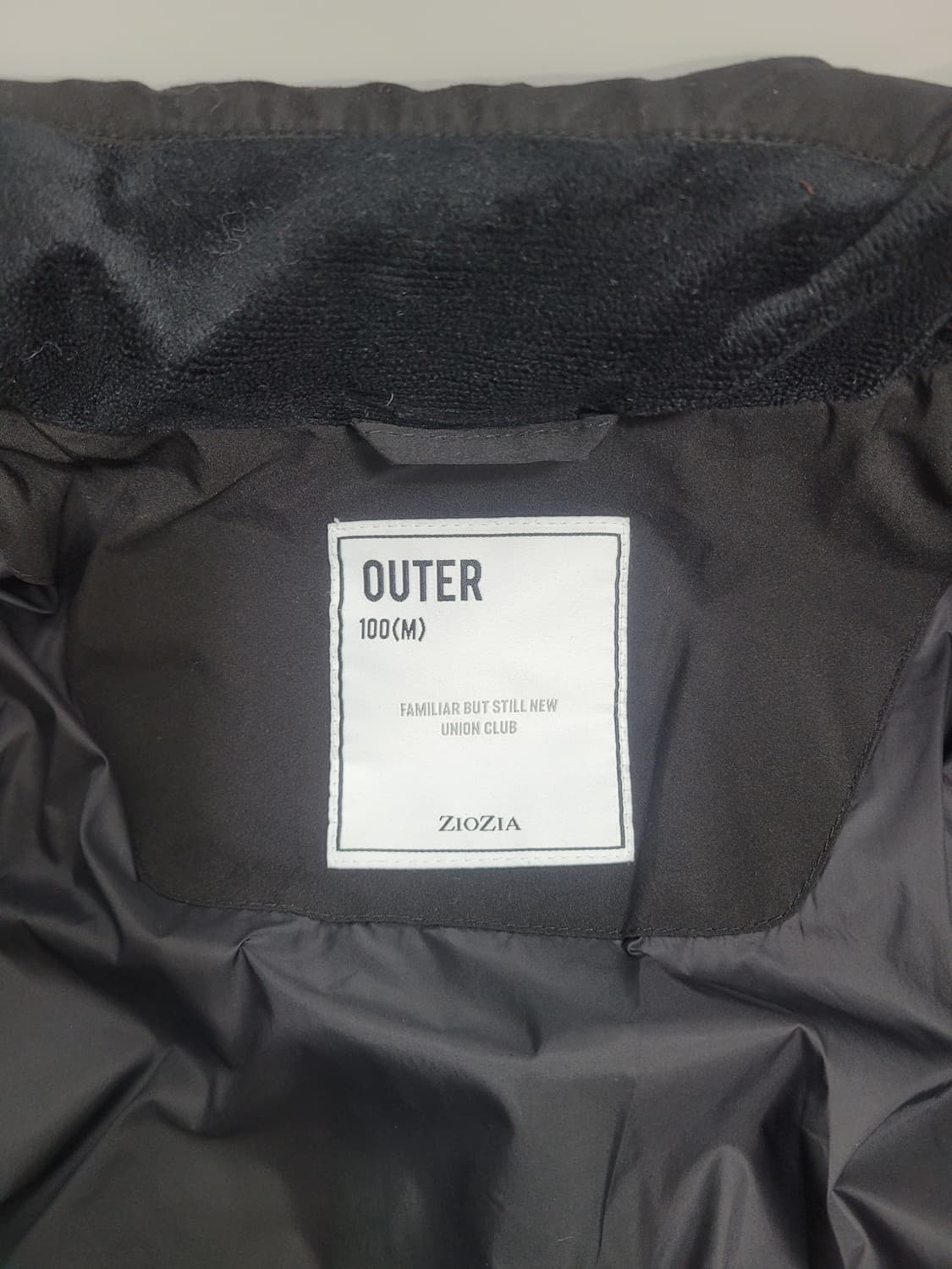 ZIOZIA 지오지아 경량 퀼팅 점퍼 자켓 / 남 100 블랙 상품이미지7